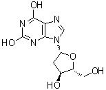 structure of CAS# 29049-22-7, 2'-Deoxyxanthosine
