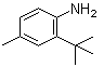 2-叔丁基-4-甲基苯胺分子结构 (CAS 2909-81-1)