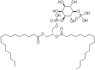 CAS 登录号：291527-75-8, D-myo-肌醇 1-[(2R)-2,3-二[(1-氧代十六烷基)氧基]丙基磷酸氢酯] 5-(磷酸二氢酯)