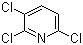 2,3,6-三氯吡啶分子结构 (CAS 29154-14-1)