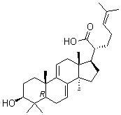 CAS 登录号：29220-16-4, 3beta-羟基羊毛甾-7,9(11),24-三烯-21-酸
