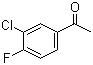 3'-氯-4'-氟苯乙酮分子结构 (CAS 2923-66-2)