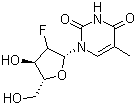 structure of CAS# 2923-73-1, 2'-氟胸苷