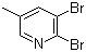 2,3-二溴-5-甲基吡啶分子结构 (CAS 29232-39-1)