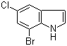 structure of CAS# 292636-08-9, 7-Bromo-5-chloroindole