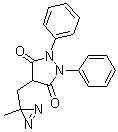 4-[(3-Methyl-3H-diazirin-3-yl)methyl]-1,2-diphenyl-3,5-pyrazolidinedione molecular structure (CAS 29301-73-3)