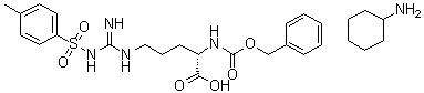 structure of CAS# 29388-62-3, N5-[亚氨基[[(4-甲基苯基)磺酰基]氨基]甲基]-N2-[苄氧羰基]-L-鸟氨酸环己胺盐