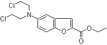 CAS 登录号：294174-66-6, 5-[双(2-氯乙基)氨基]-2-苯并呋喃羧酸乙酯