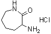 structure of CAS# 29426-64-0, alpha-Aminocaprolactam monohydrochloride