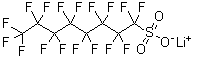 Lithium (perfluorooctyl)sulfonate molecular structure (CAS 29457-72-5)