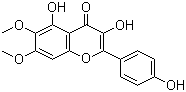 structure of CAS# 29536-41-2, 3,4',5-Trihydroxy-6,7-dimethoxyflavone