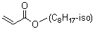structure of CAS# 29590-42-9, 2-Propenoic acid, isooctyl ester