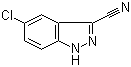 structure of CAS# 29646-35-3, 5-氯-1H-吲唑-3-甲腈