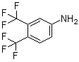 3,4-Bis(trifluoromethyl)aniline molecular structure (CAS 2965-07-3)