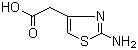 2-氨基噻唑-4-乙酸分子结构 (CAS 29676-71-9)