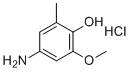 CAS # 2977-70-0, 4-Amino-6-methoxy-o-cresol hydrochloride
