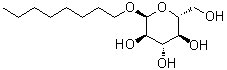 structure of CAS# 29781-80-4, 1-O-Octyl-alpha-D-glucopyranoside