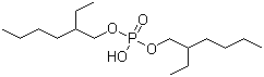 二(2-乙基己基)磷酸酯分子结构 (CAS 298-07-7)
