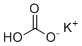 structure of CAS# 298-14-6, Potassium hydrogencarbonate