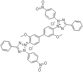 氯化硝基四氮唑蓝分子结构 (CAS 298-83-9)