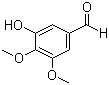 structure of CAS# 29865-90-5, 3,4-二甲氧基-5-羟基苯甲醛