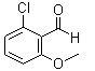 structure of CAS# 29866-54-4, 6-Chloro-2-methoxybenzaldehyde