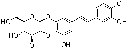 structure of CAS# 29884-49-9, (E)-Astringin