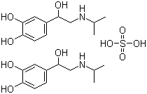 消旋硫酸异丙肾上腺素分子结构 (CAS 299-95-6)