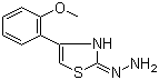 CAS 登录号：299169-54-3, 4-(2-甲氧基苯基)-2(3H)-噻唑酮腙