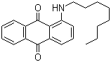 CAS 登录号：29957-04-8, 1-(辛基氨基)蒽-9,10-二酮