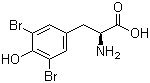 3,5-Dibromo-L-tyrosine  molecular structure (CAS 300-38-9)