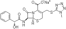structure of CAS# 30034-03-8, Sodium cefamandole