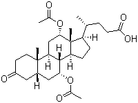(5beta,7alpha,12alpha)-7,12-Bis(acetyloxy)-3-oxocholan-24-oic acid molecular structure (CAS 300386-87-2)