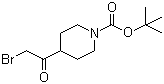 structure of CAS# 301221-79-4, tert-Butyl 4-(bromoacetyl)piperidine-1-carboxylate