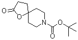 structure of CAS# 301226-27-7, 2-Oxo-1-oxa-8-azaspiro[4.5]decane-8-carboxylic acid 1,1-dimethylethyl ester