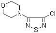 structure of CAS# 30165-96-9, 3-Chloro-4-morpholino-1,2,5-thiadiazole