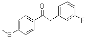CAS 登录号：301699-27-4, 2-(3-氟苯基)-1-[4-(甲硫基)苯基]乙酮
