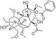 structure of CAS# 302-27-2, Aconitine