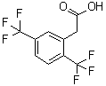 structure of CAS# 302912-02-3, 2,5-Bis(trifluoromethyl)phenylacetic acid
