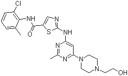 structure of CAS# 302962-49-8, Dasatinib
