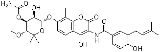 structure of CAS# 303-81-1, Novobiocin