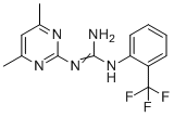 1-(4,6-dimethylpyrimidin-2-yl)-3-[2-(trifluoromethyl)phenyl]guanidine molecular structure (CAS 303094-67-9)
