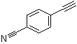 4-乙炔基苯甲腈分子结构 (CAS 3032-92-6)