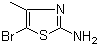 2-Amino-5-bromo-4-methylthiazole molecular structure (CAS 3034-57-9)