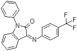 CAS # 303984-47-6, (Z)-1-Phenyl-3-(4-(trifluoromethyl)phenylimino)indolin-2-one