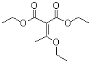 structure of CAS# 3044-06-2, (1-Ethoxyethylidene)propanedioic acid diethyl ester