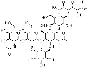 CAS # 30461-82-6, alpha-N-Acetylgalactosaminyl-(1→3)-[alpha-fucosyl-(1→2)]-beta-galactosyl-(1→4)-beta-N-acetylglucosaminyl-(1→3)-beta-galactosyl-(1→4)-glucose
