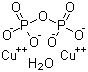 Cupric pyrophosphate hydrate molecular structure (CAS 304671-71-4)