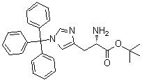 1-(三苯基甲基)-L-组氨酸叔丁酯分子结构 (CAS 304698-96-2)