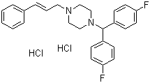 structure of CAS# 30484-77-6, Flunarizine dihydrochloride